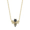 Black and White Diamond Bee Pendant - 1
